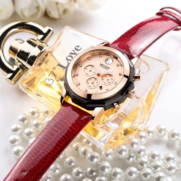 Multi-function Ladies MEGIR Watch