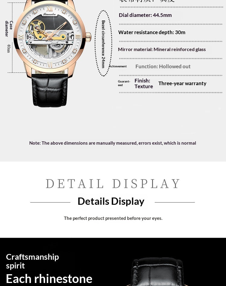 LIANNDU Automatic Mechanical Watch Men&