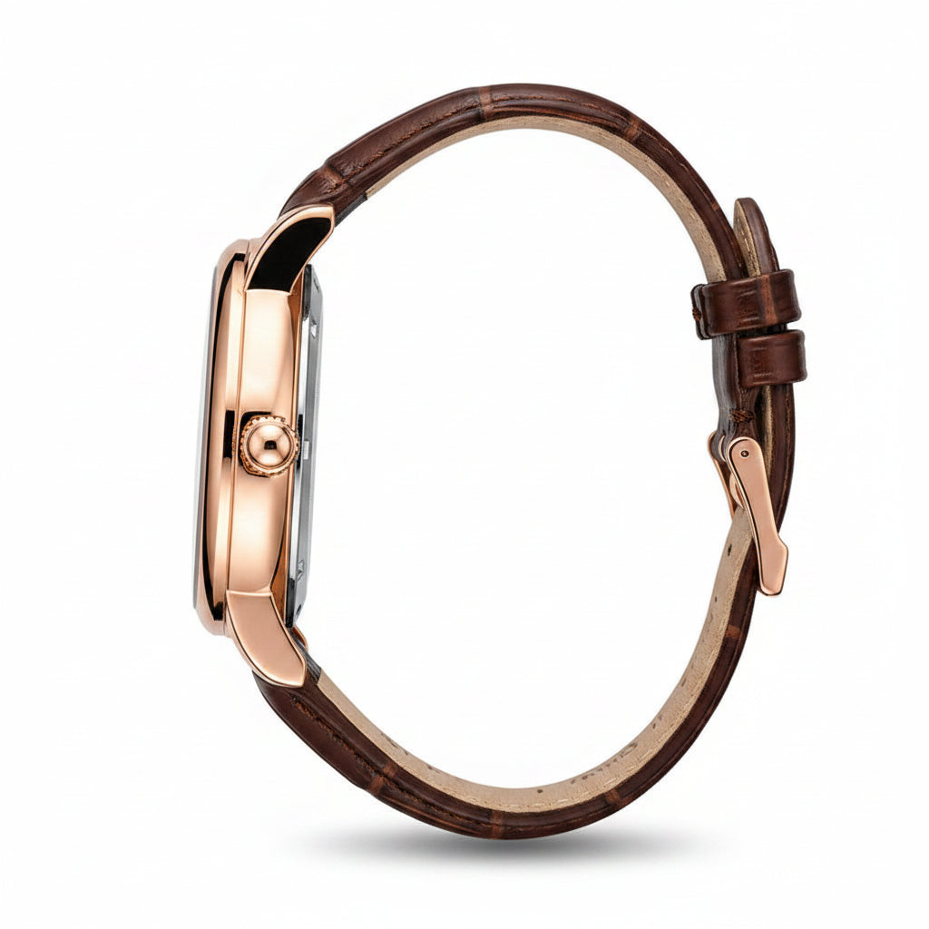 TEVISE Slim Mechanical Watch with Calendar
