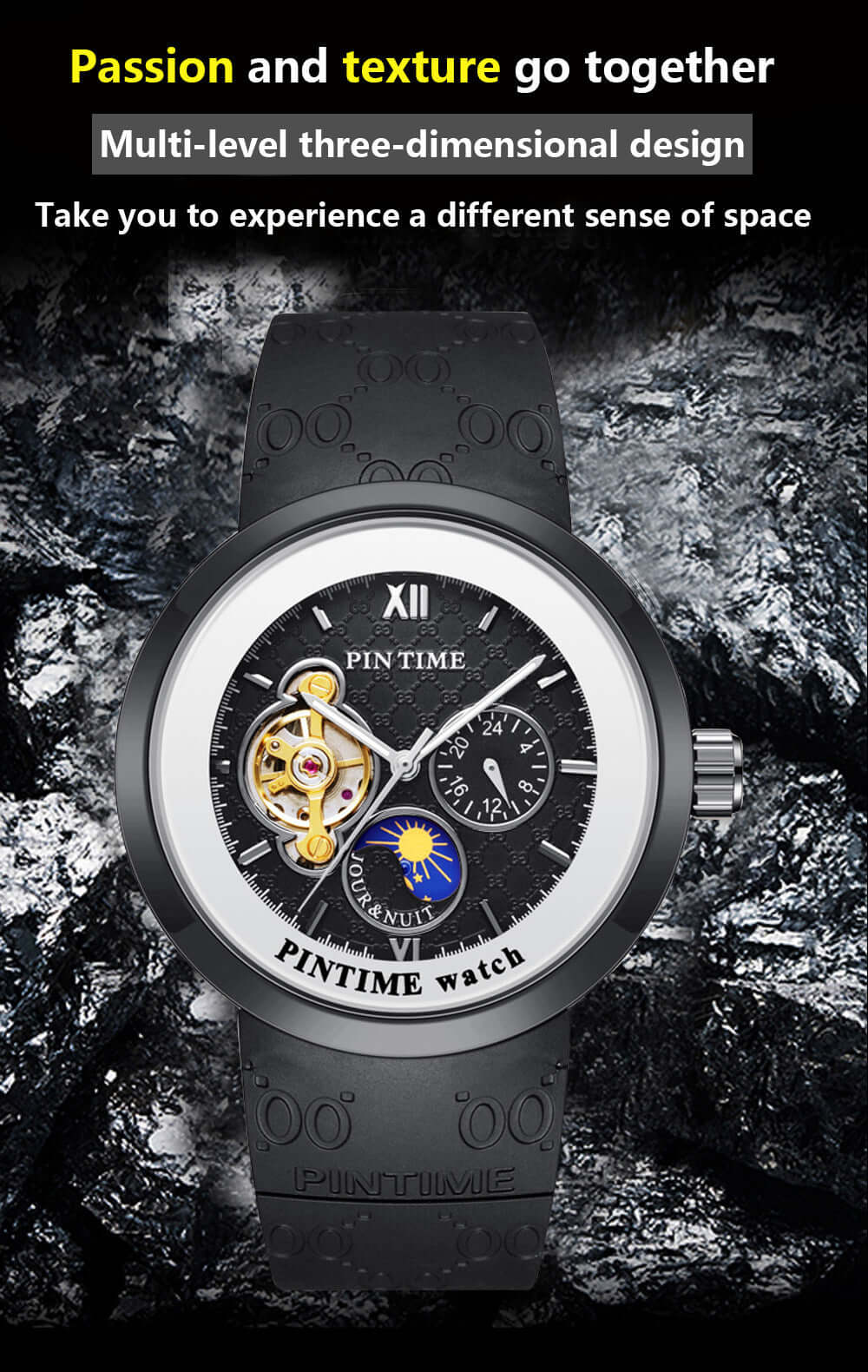 Automatic Mechanical PINTIME Watch