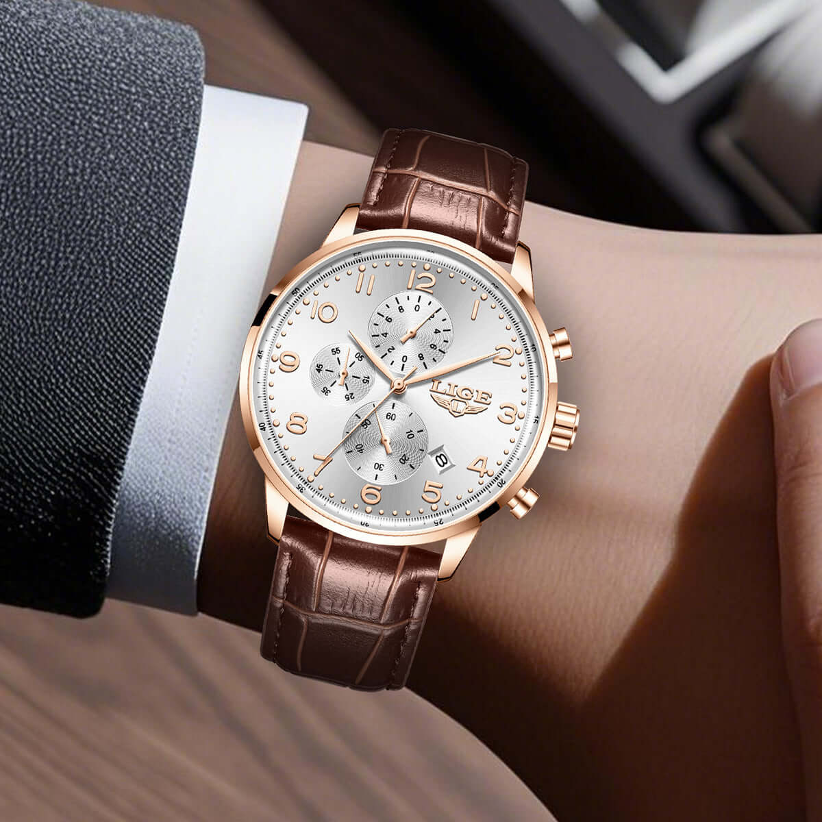 LIGE Mechanical Watch for Men