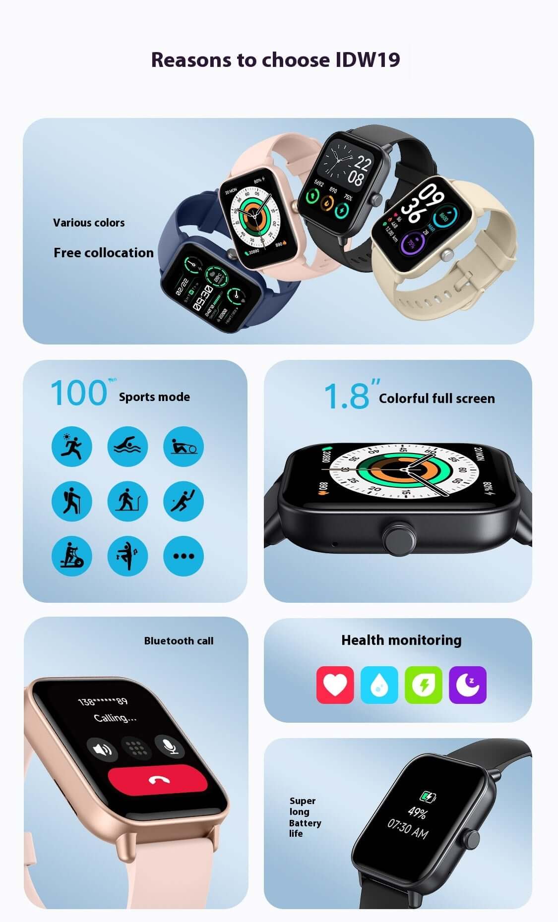 Multi-functional Sports Mode Smartwatch