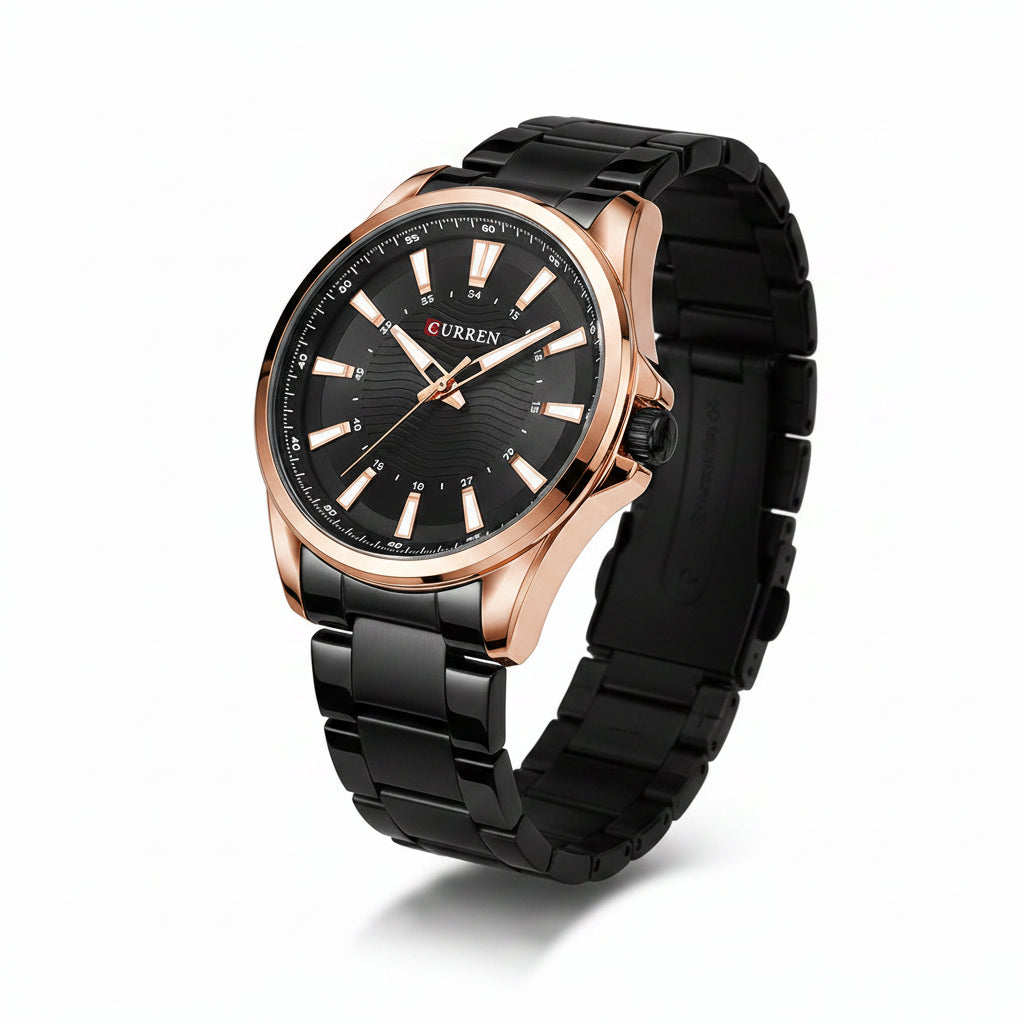 Curren Quartz Simple Steel-Strap Uhr