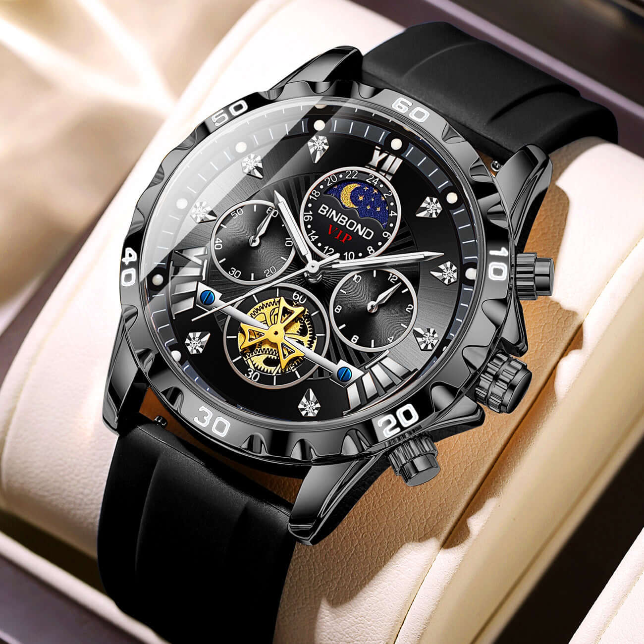 Waterproof Luminous BINBOND Quartz Watch