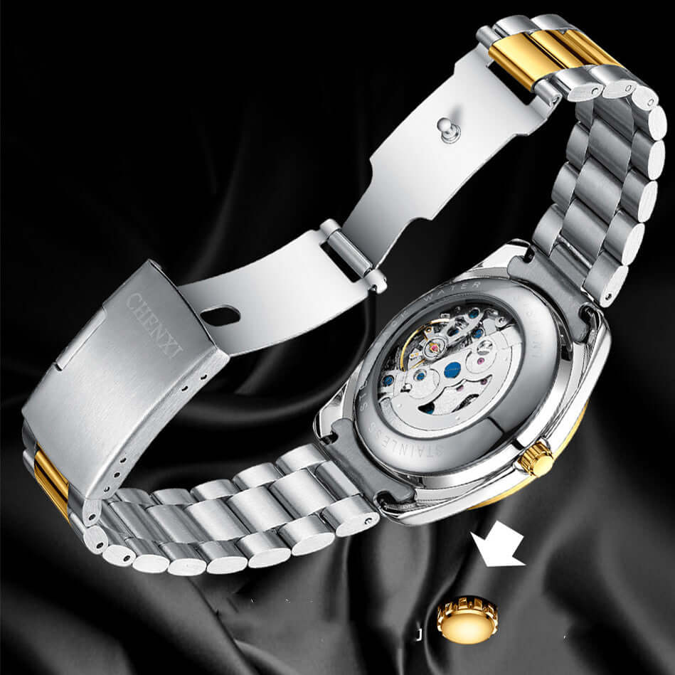 CHENXI Skeleton Automatic Watch Men