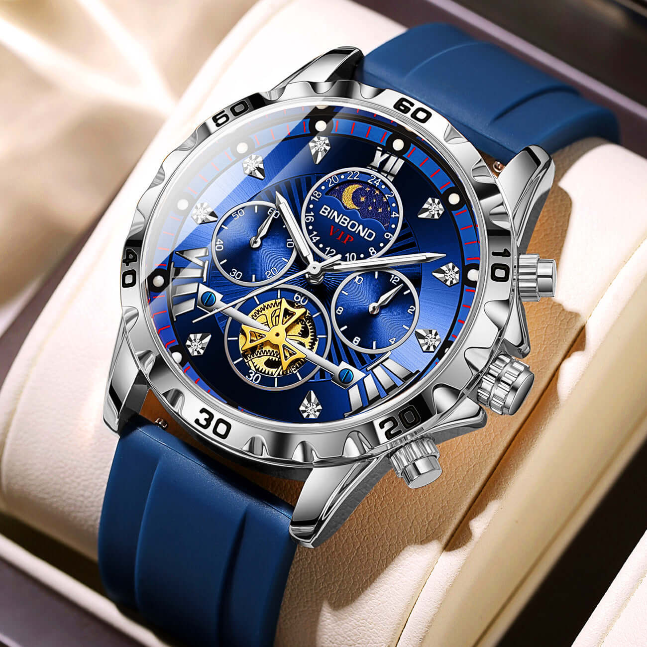 Waterproof Luminous BINBOND Quartz Watch