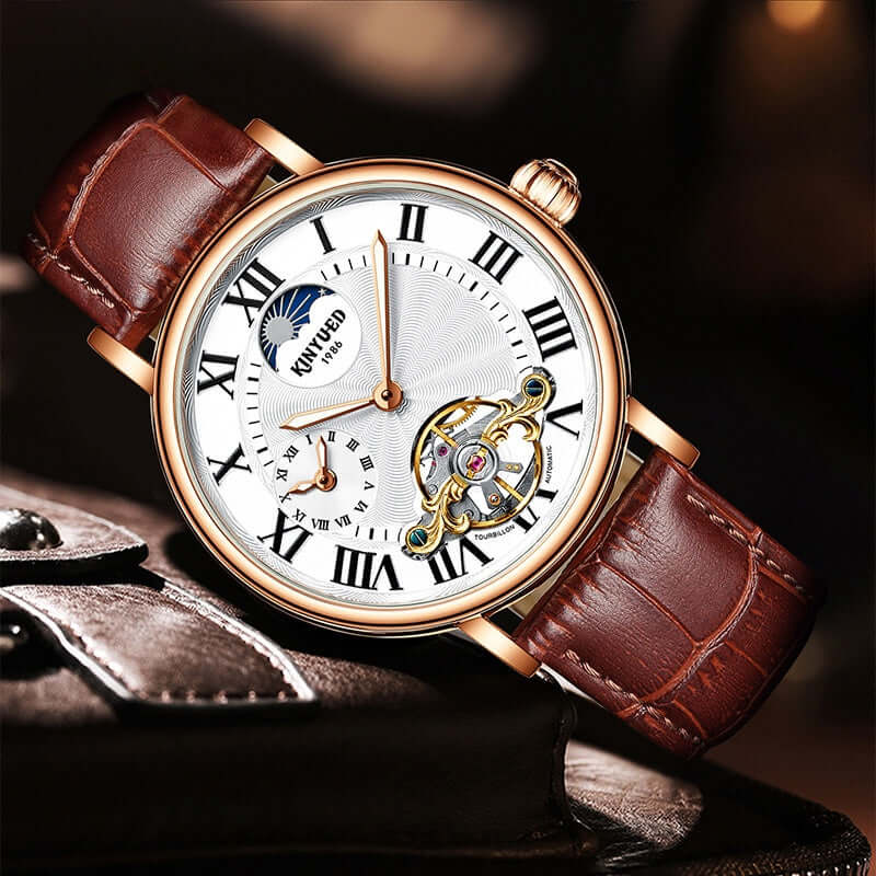 KINYUED Tourbillon Automatic Watch Men