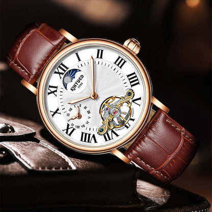 KINYUED Tourbillon Automatic Watch Men