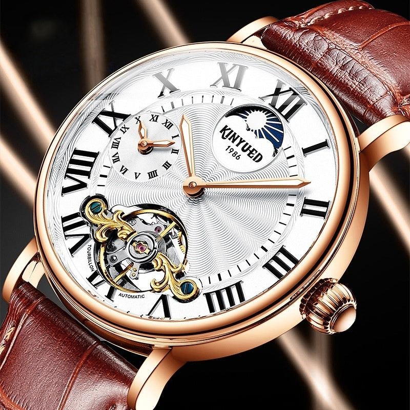 Tourbillon Automatic Mechanical Watch KINYUED 1986
