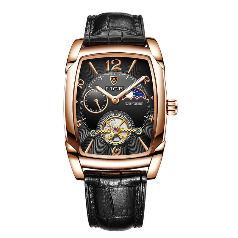 LIGE Tourbillon Mechanical Watch for Men