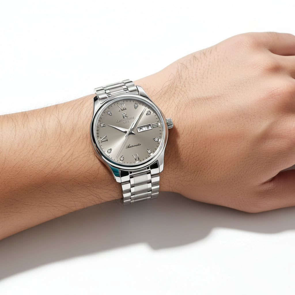 ONTHEEDGE Wasserdichte Leuchtzeiger Herrenuhr – Eleganz und Funktionalität im Alltag