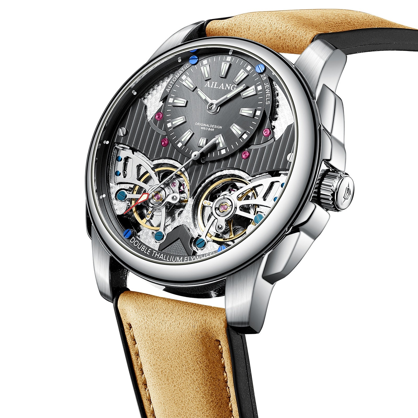 AILANG Doppel-Tourbillon Mechanikuhr – Exklusive Eleganz mit klassischer Mechanik