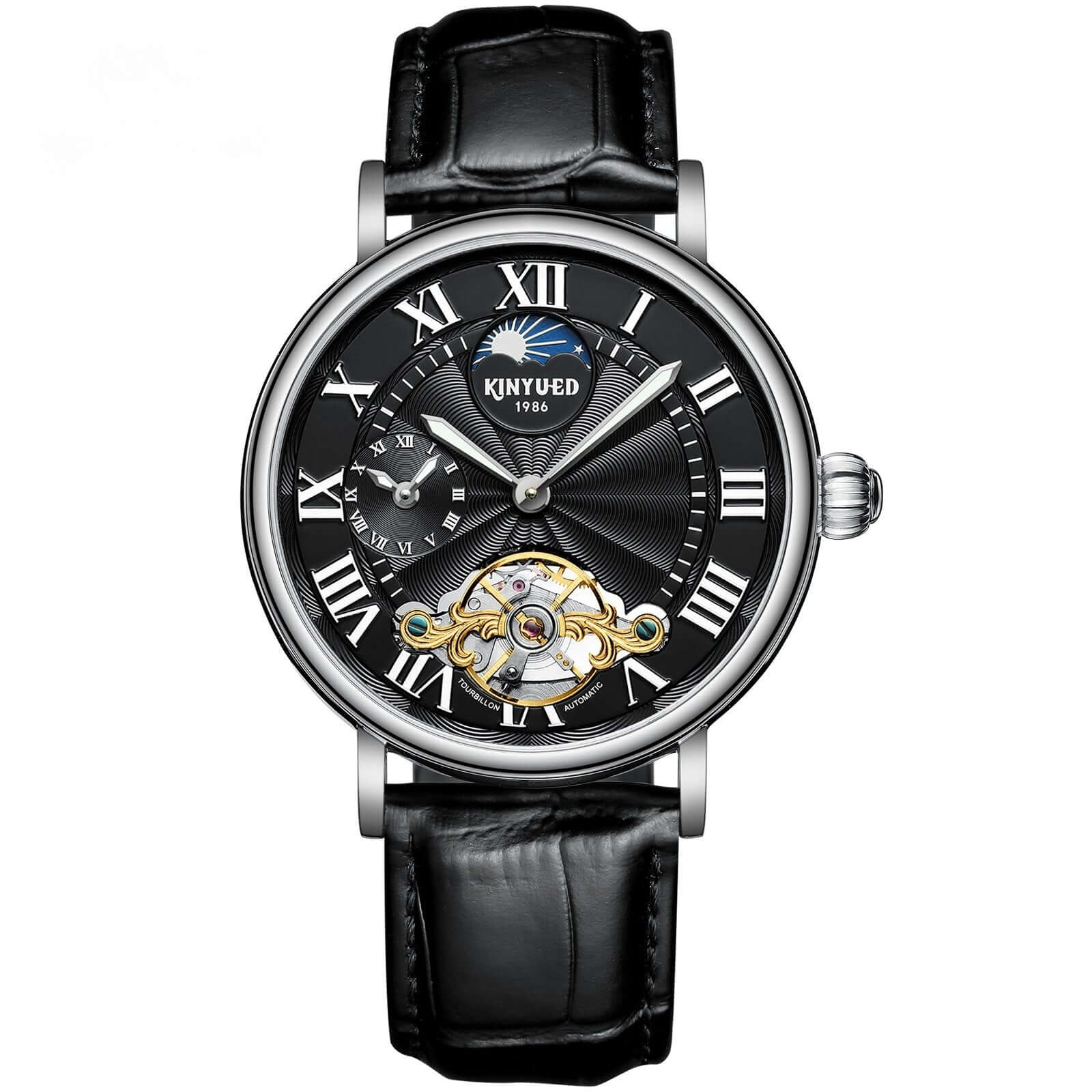 KINYUED Tourbillon Automatic Watch Men