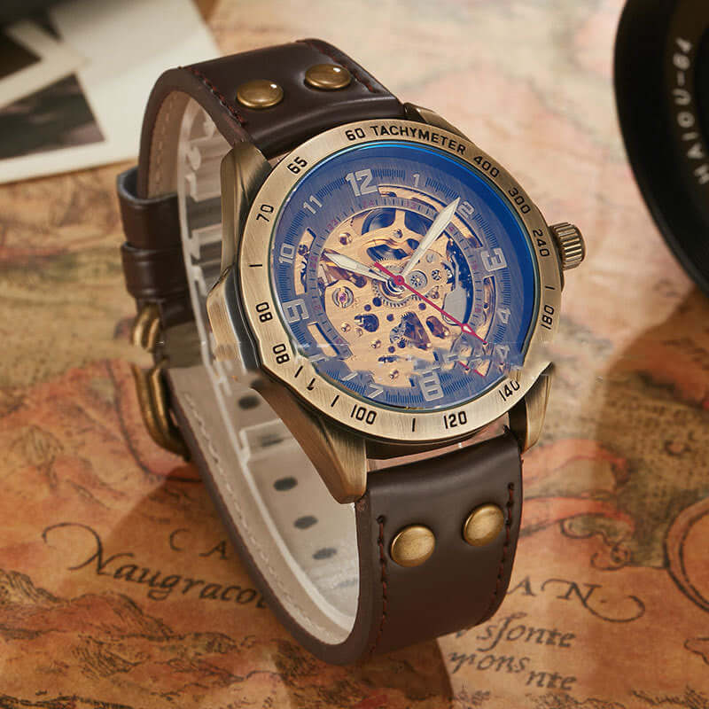 Tachymeter automatic mechanical watch