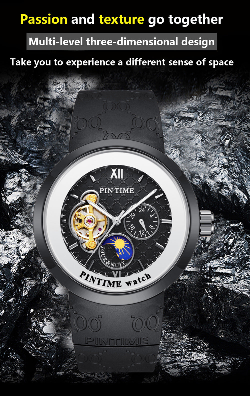 Automatic Mechanical PINTIME Watch