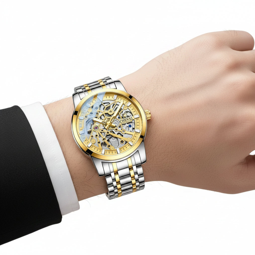 CHENXI Skelett Automatikuhr Business – Elegante Mechanik mit moderner Ausstrahlung