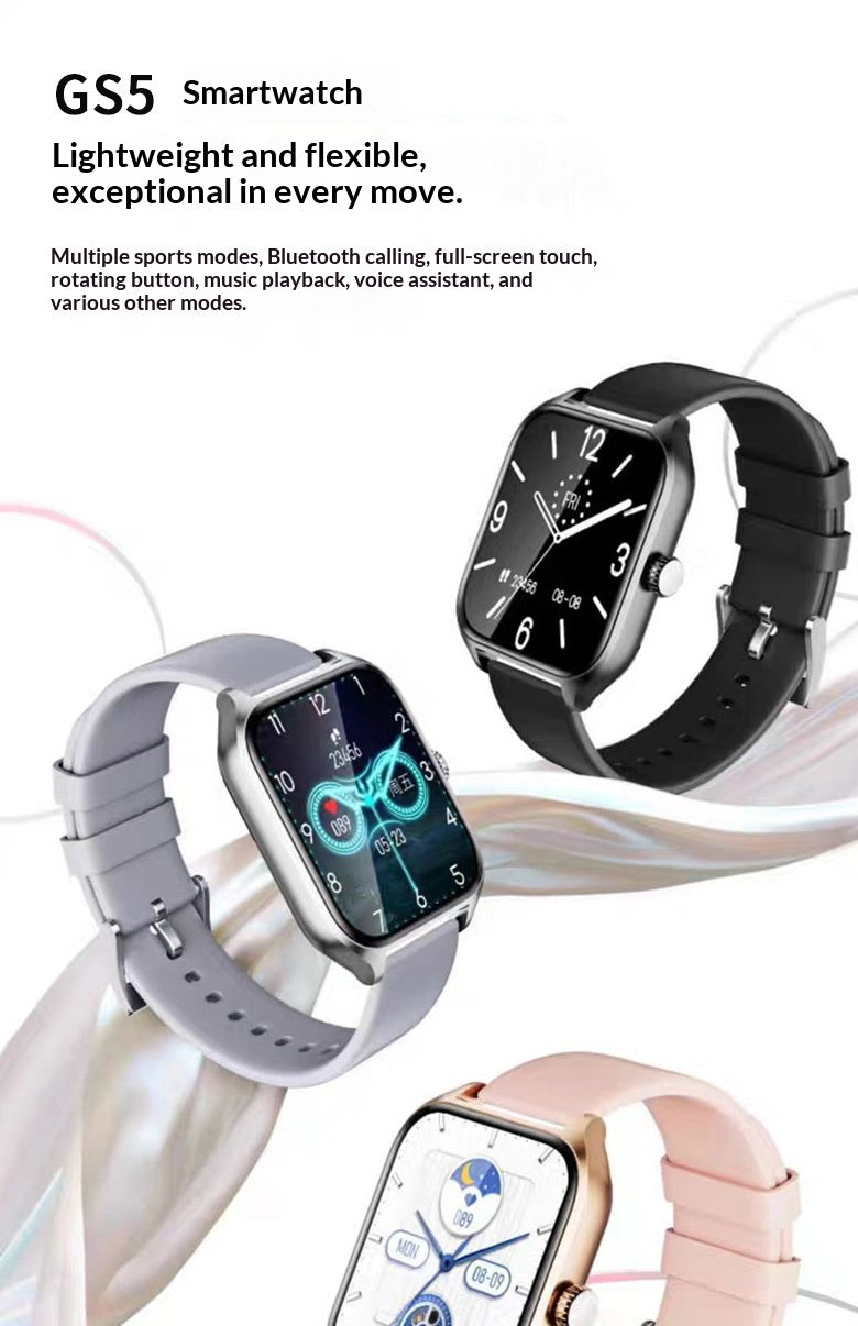 Moderne Smartwatch mit Stahlarmband – Eleganz und Funktion für den Alltag