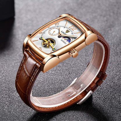 LIGE Tourbillon Mechanical Watch for Men