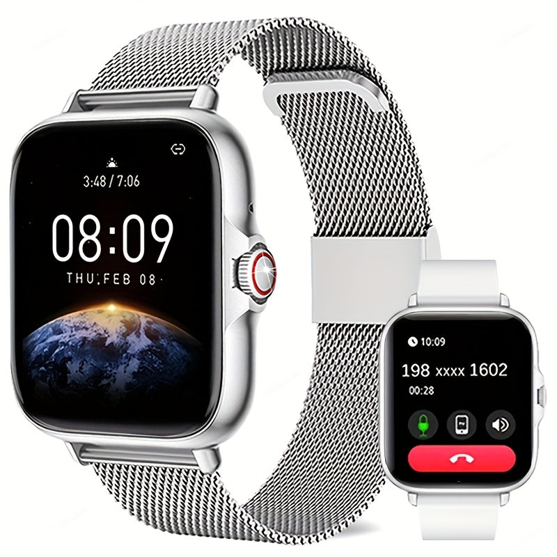 Smartwatch with Stainless Steel Band
