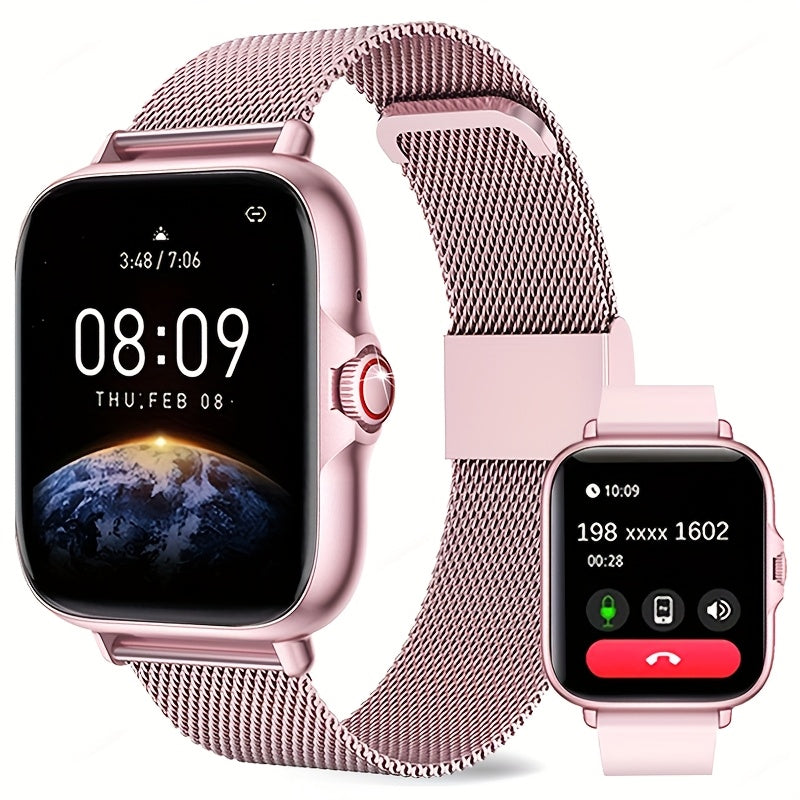Smartwatch with Stainless Steel Band