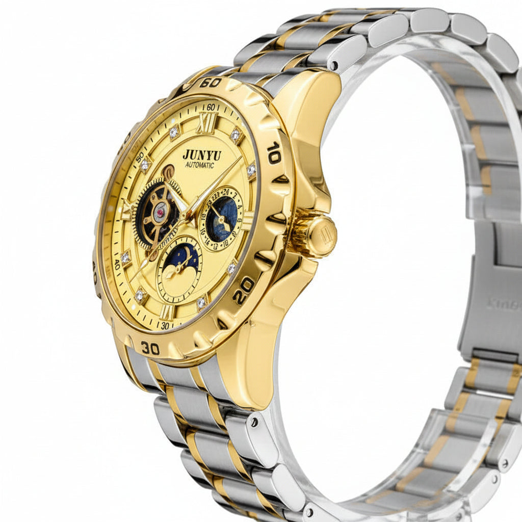 JUNYU Waterproof Mechanical Watch for Men