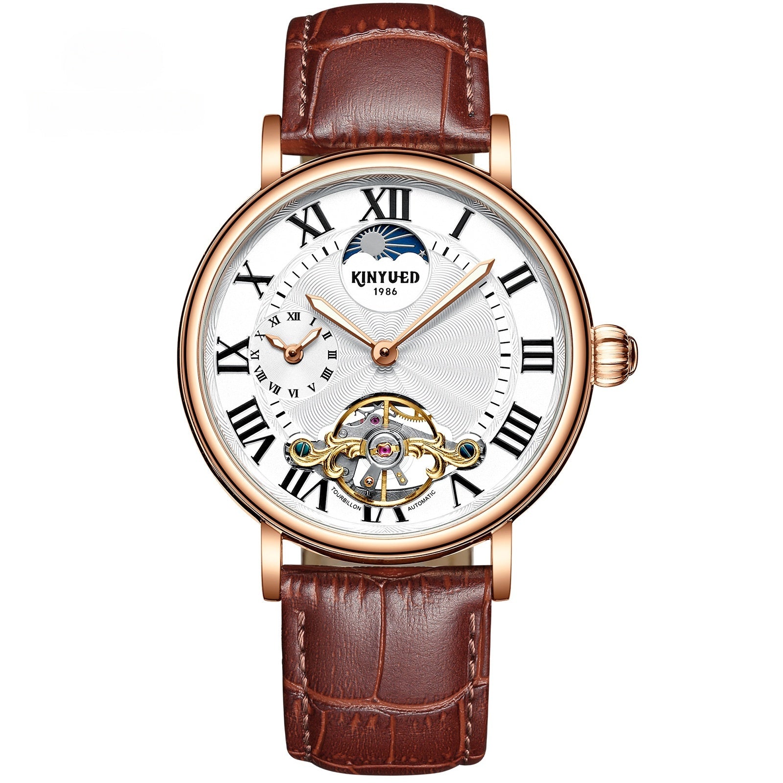 KINYUED Tourbillon Automatic Watch Men