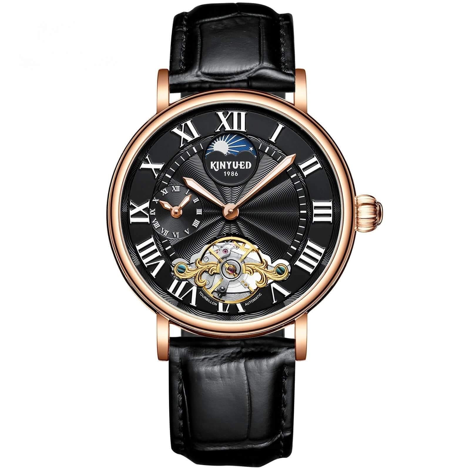 KINYUED Tourbillon Automatic Watch Men