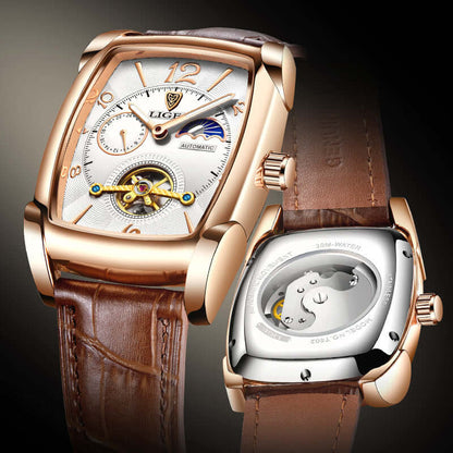 LIGE Tourbillon Mechanical Watch for Men