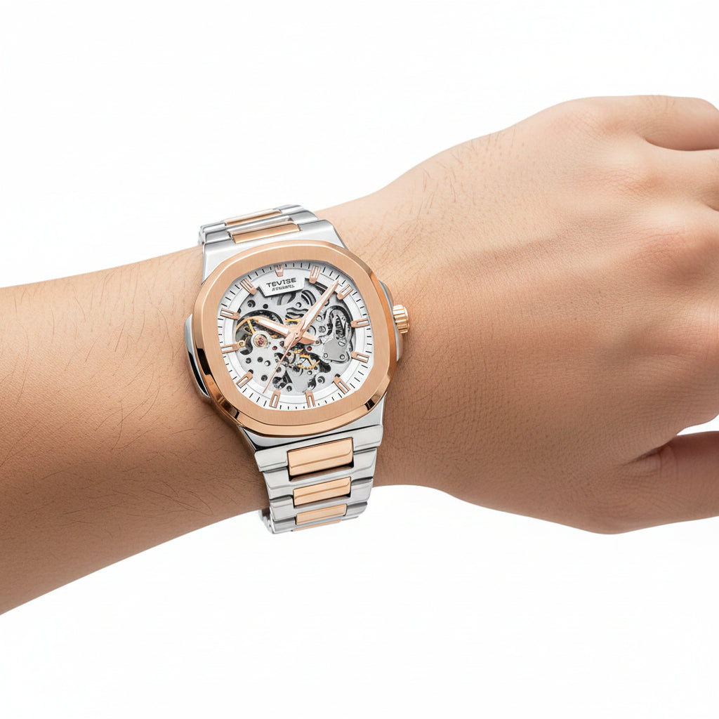 TEVISE Waterproof Mechanical Watch for Men
