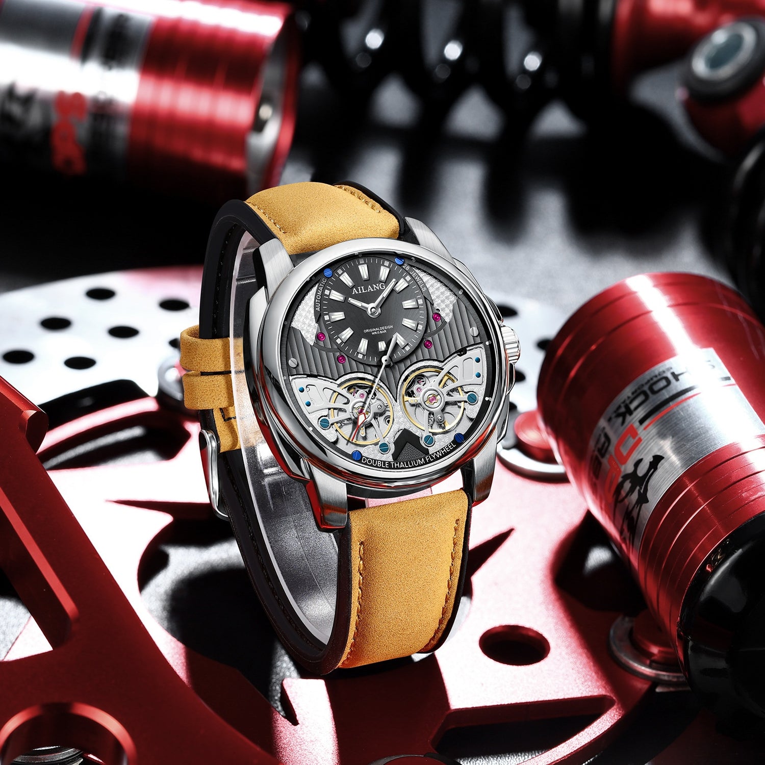 AILANG Doppel-Tourbillon Mechanikuhr – Exklusive Eleganz mit klassischer Mechanik