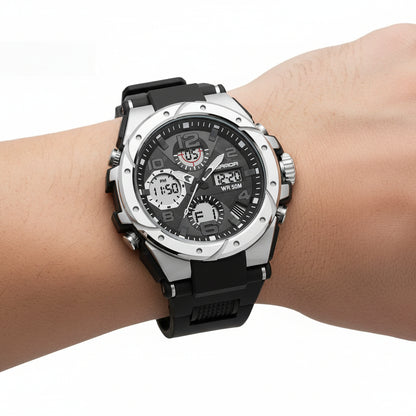 Quartz Watch For Sports – Sportliches Design mit moderner Dualanzeige