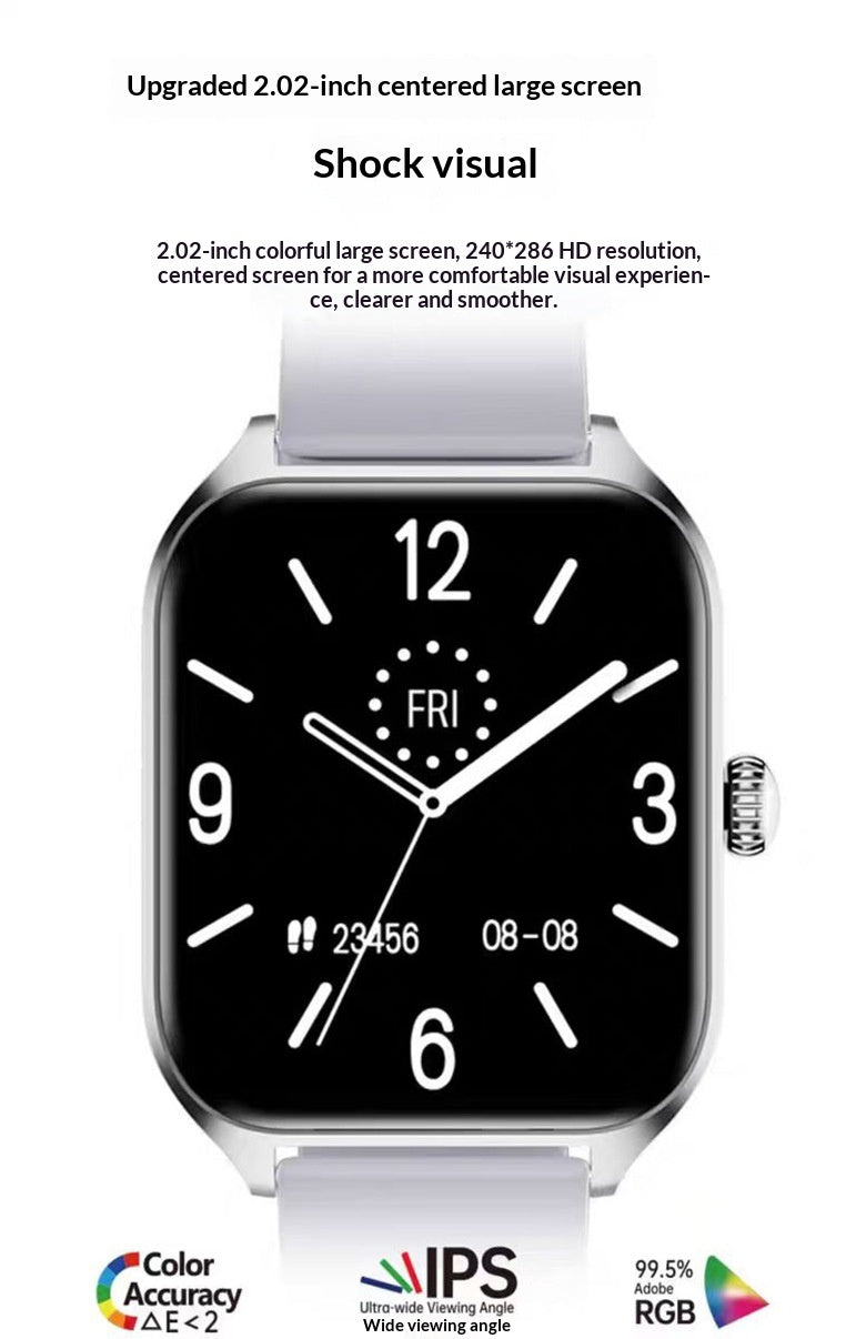 Moderne Smartwatch mit Stahlarmband – Eleganz und Funktion für den Alltag
