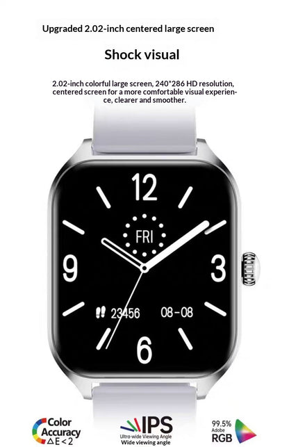 Moderne Smartwatch mit Stahlarmband – Eleganz und Funktion für den Alltag