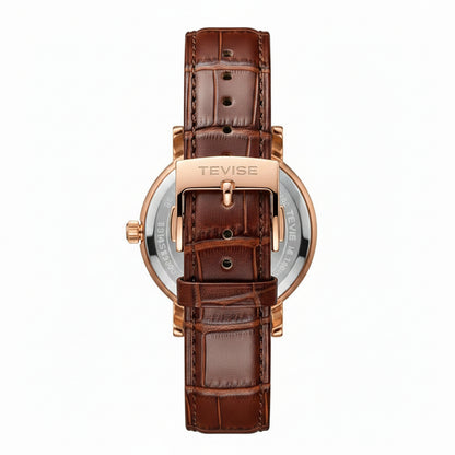 TEVISE Slim Mechanical Watch with Calendar