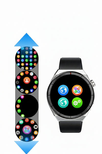Smartwatch mit Bluetooth-Anrufen, Sprachaufnahme und Sportmodi