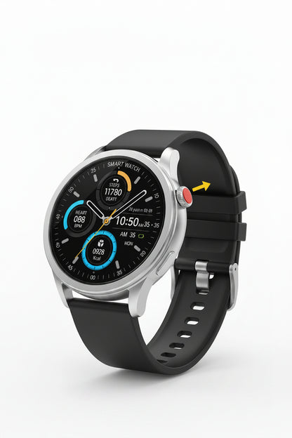 Smartwatch mit Bluetooth-Anrufen, Sprachaufnahme und Sportmodi